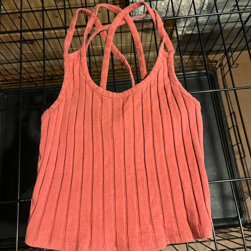 Pink crop top